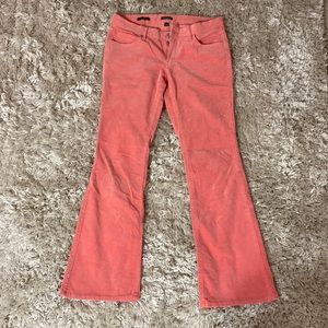 corduroy peach flare pants